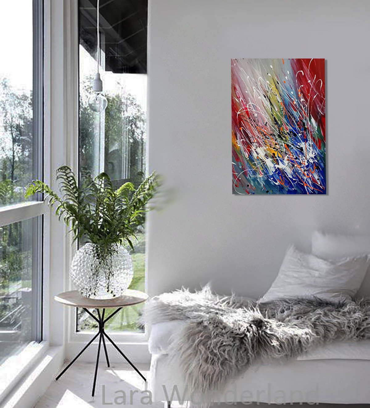 Wall Art Paintings For Sale Original Artwork On Canvas, Extremely Modern Style Interior Decor - Unreal Beauty1 - LargeModernArt