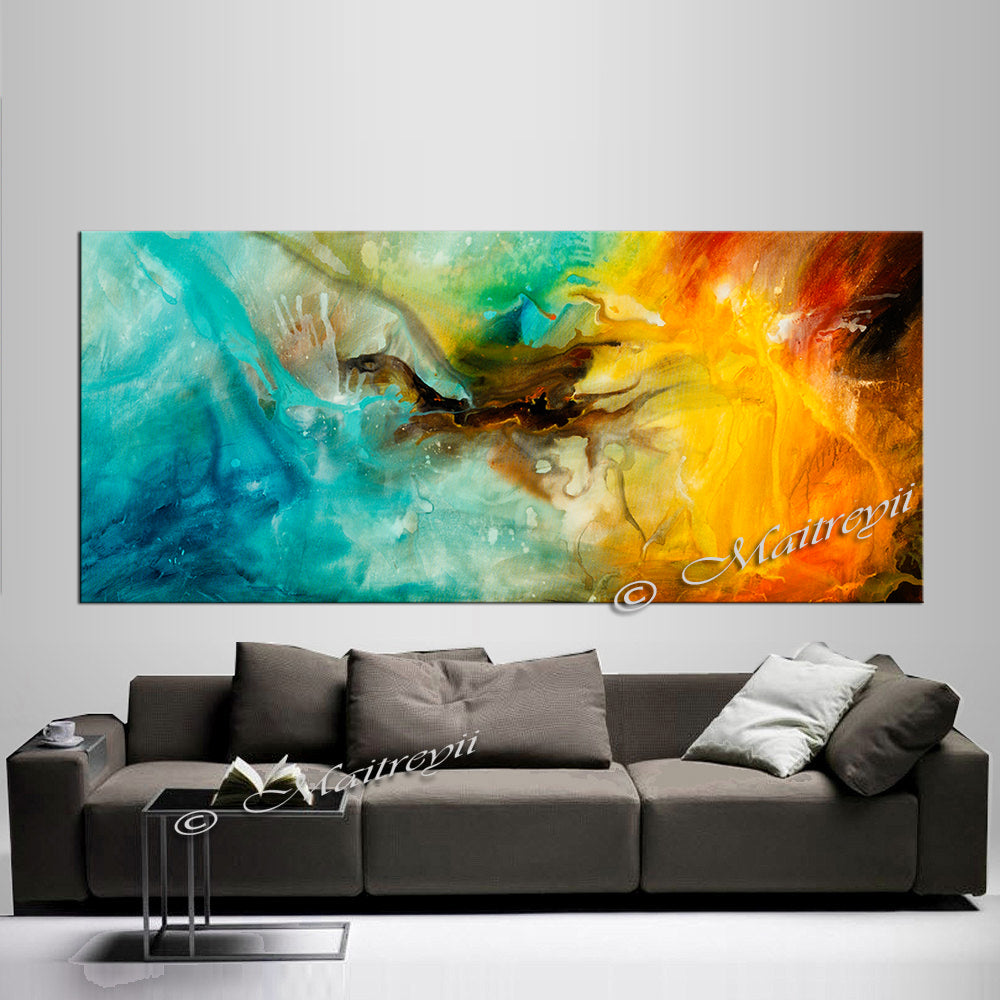 Abstract Modern Art Oil Painting on Canvas Modern Wall Art Painting - Amazing Abstract 2 - LargeModernArt