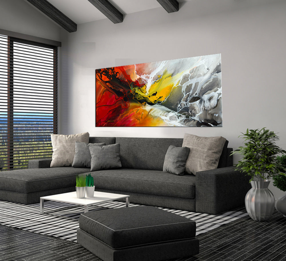 Abstract Modern Art Oil Painting on Canvas Modern Wall Art Amazing Painting - Amazing Abstract 8 - LargeModernArt