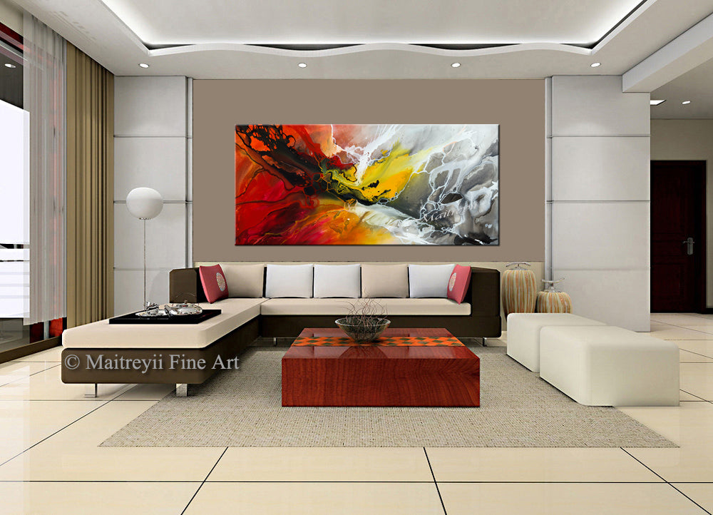 Abstract Modern Art Oil Painting on Canvas Modern Wall Art Amazing Painting - Amazing Abstract 8 - LargeModernArt