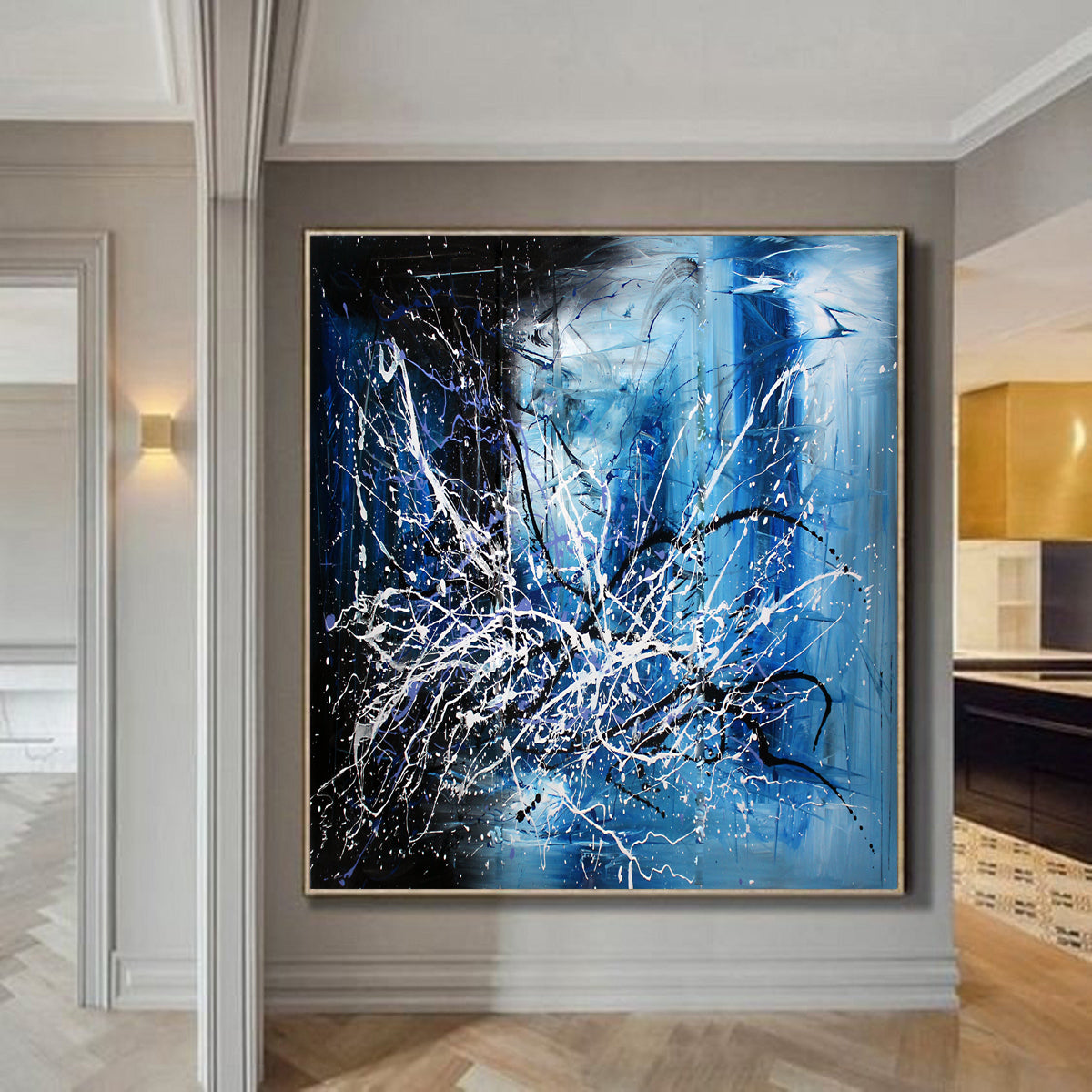 Fathers Day Gifts Wall Art Home Decor for living room Paintings on Canvas - Blue Dreams