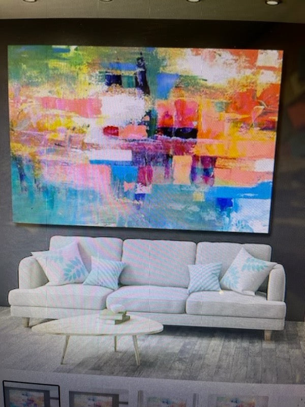 Custom Order painting For Alan Size 110"x80"