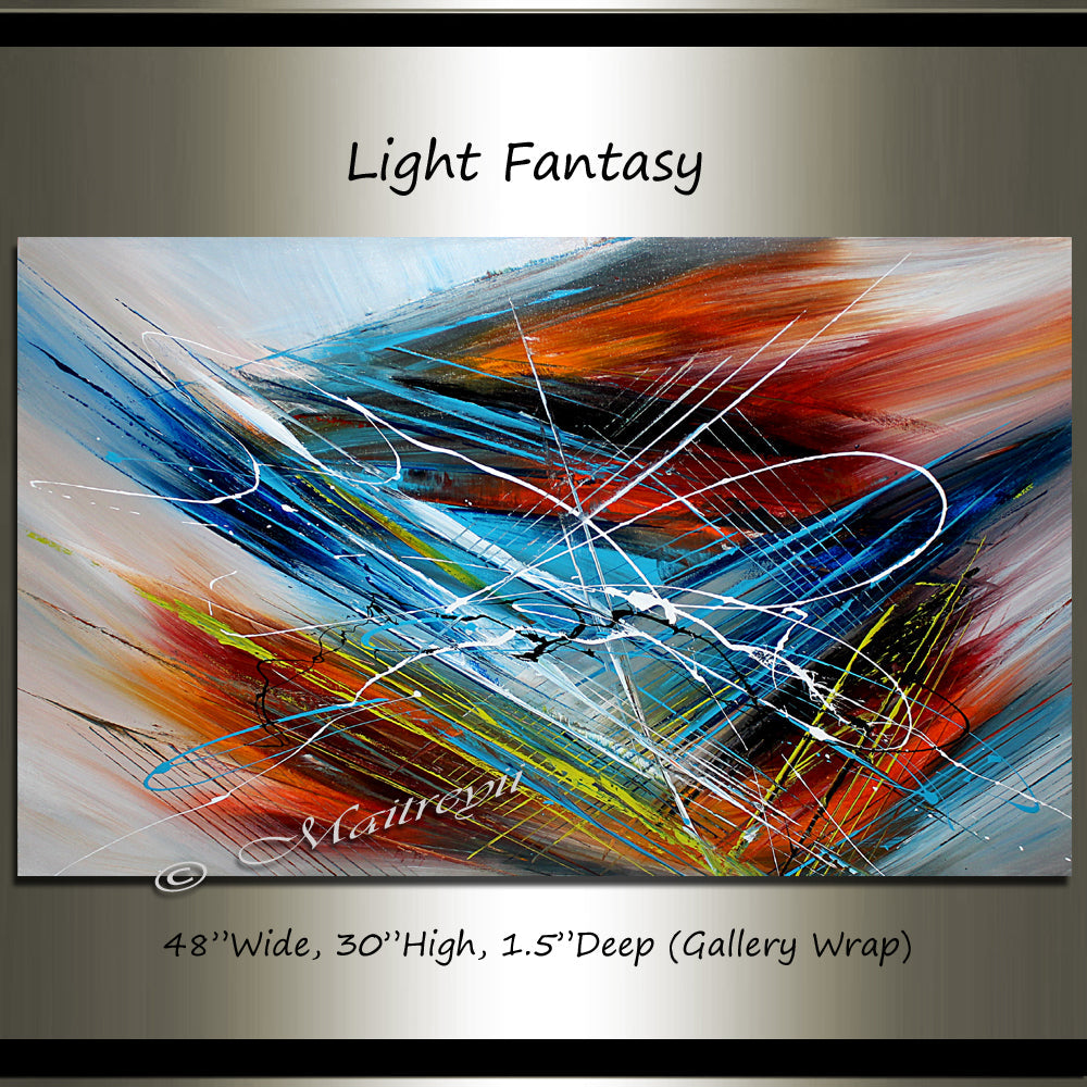 Abstract Paintings For Sale - Light Fantasy - LargeModernArt