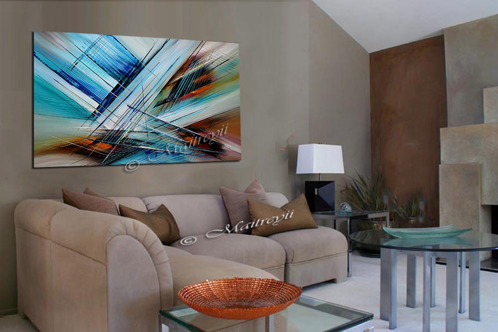 Abstract Paintings For Sale - Lightning Returns - LargeModernArt