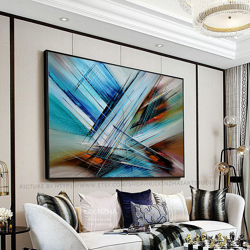 Large Modern Art for Sale | Original Paintings office living room decoration | Largemodernart - LargeModernArt