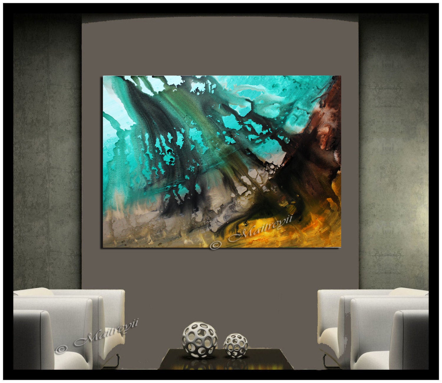 Modern wall Art Decor - Ocean - LargeModernArt