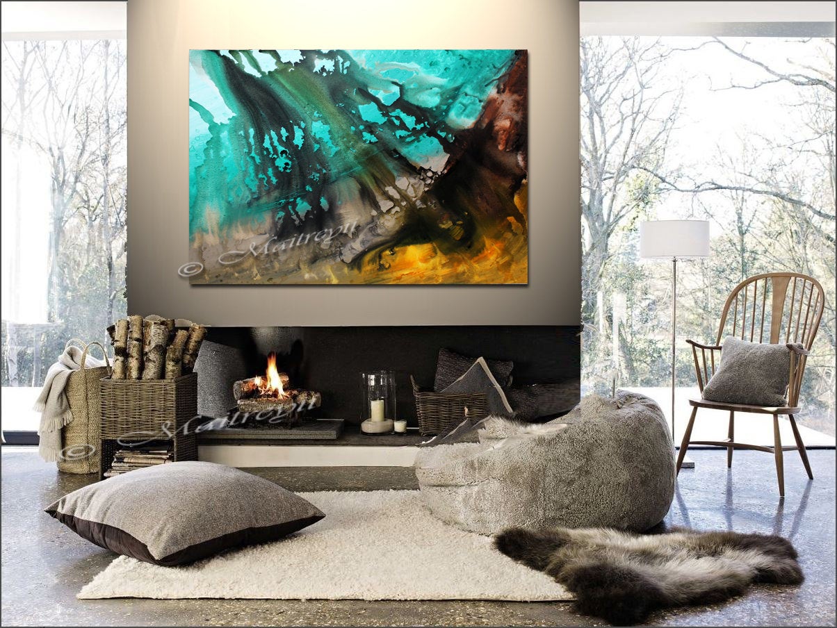 Modern wall Art Decor - Ocean - LargeModernArt