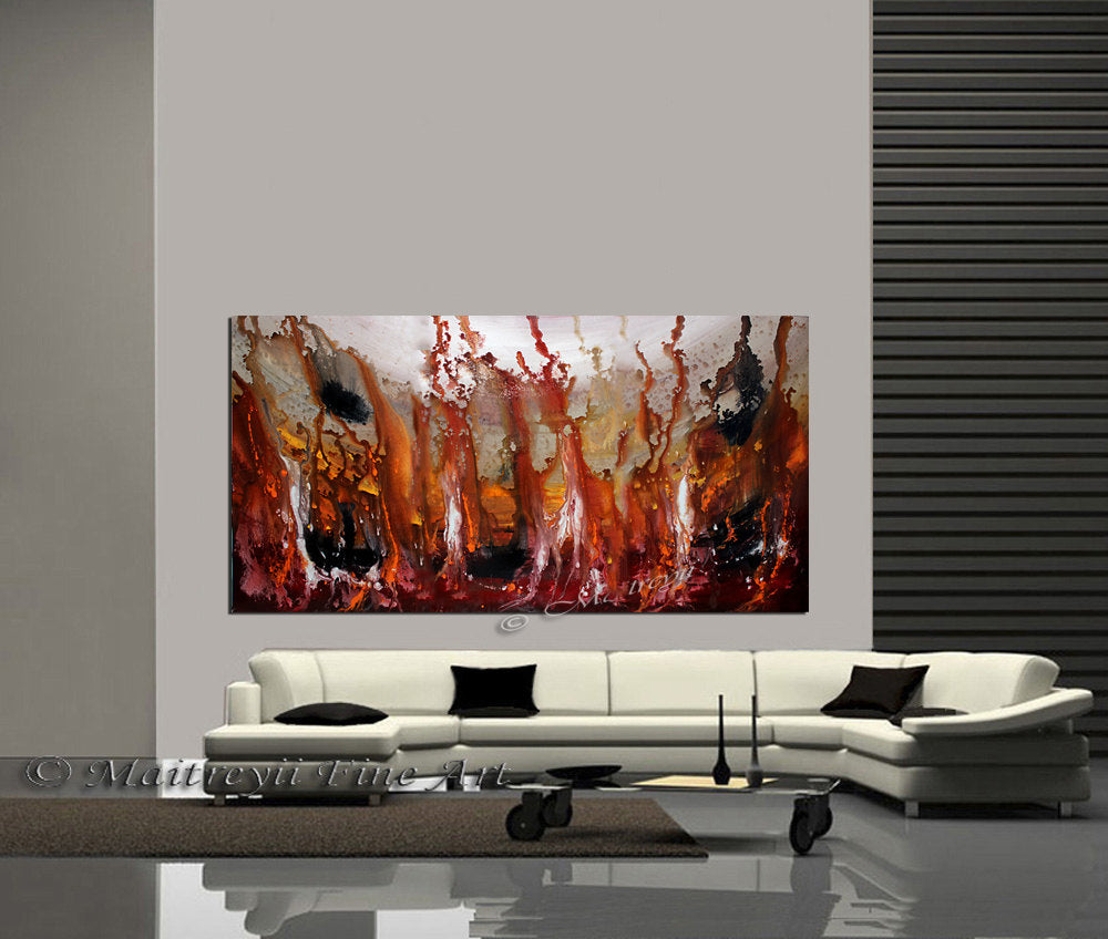 Abstract Paintings Modern Art For Luxury Homes | Rising in Love