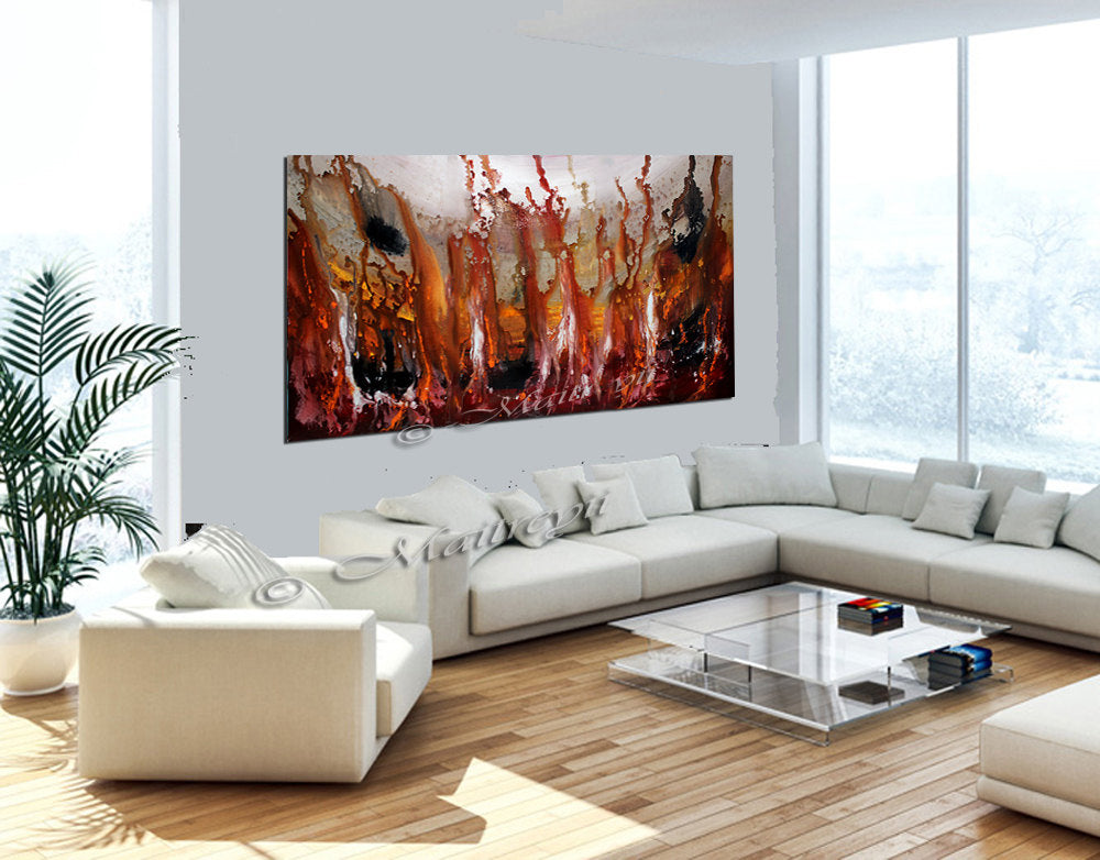 Abstract Paintings Modern Art For Luxury Homes | Rising in Love
