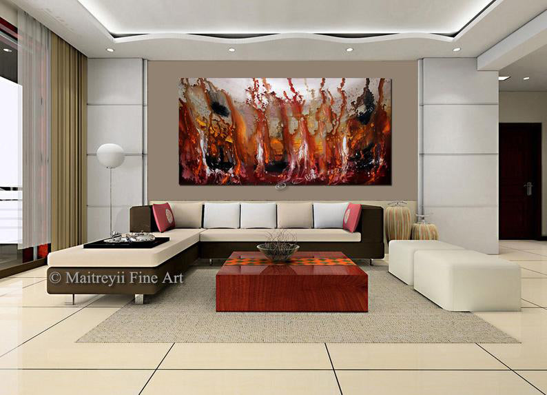 Abstract Paintings Modern Art For Luxury Homes | Rising in Love