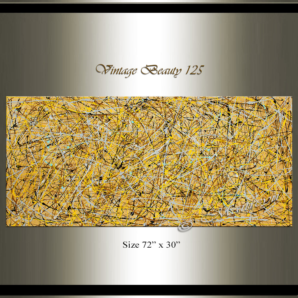 Big Painting for Sale | Jackson Pollock | Large Modern Art - Vintage Beauty 125 - LargeModernArt