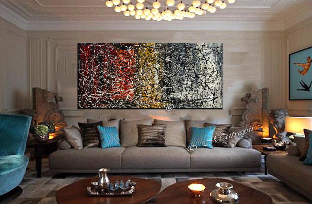 Large Modern Painting | Jackson Pollock | LargeModernArt -Vintage Beauty 24 - LargeModernArt