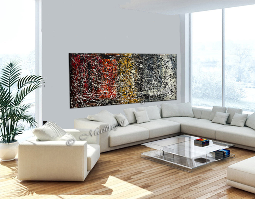 Large Modern Painting | Jackson Pollock | LargeModernArt -Vintage Beauty 24 - LargeModernArt