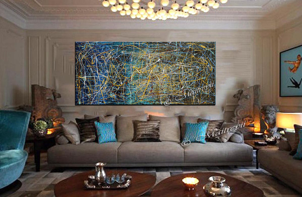 Large Paintings Online | Jackson Pollock | Large Modern Art - Vintage Beauty 66 - LargeModernArt
