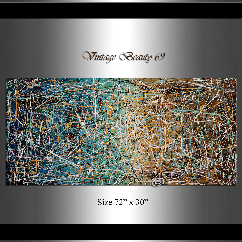 Contemporary Art for Sale | Jackson Pollock | LargeModernArt - Vintage Beauty 69 - LargeModernArt