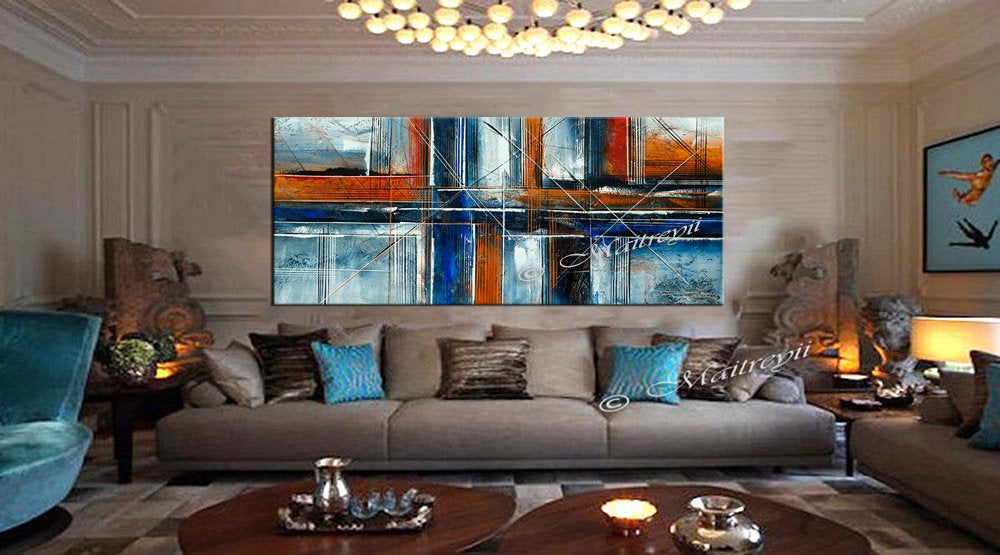Abstract Art Oil Painting on Canvas Modern Wall Art Original Artwork for Sale | Online Art Gallery - LargeModernArt