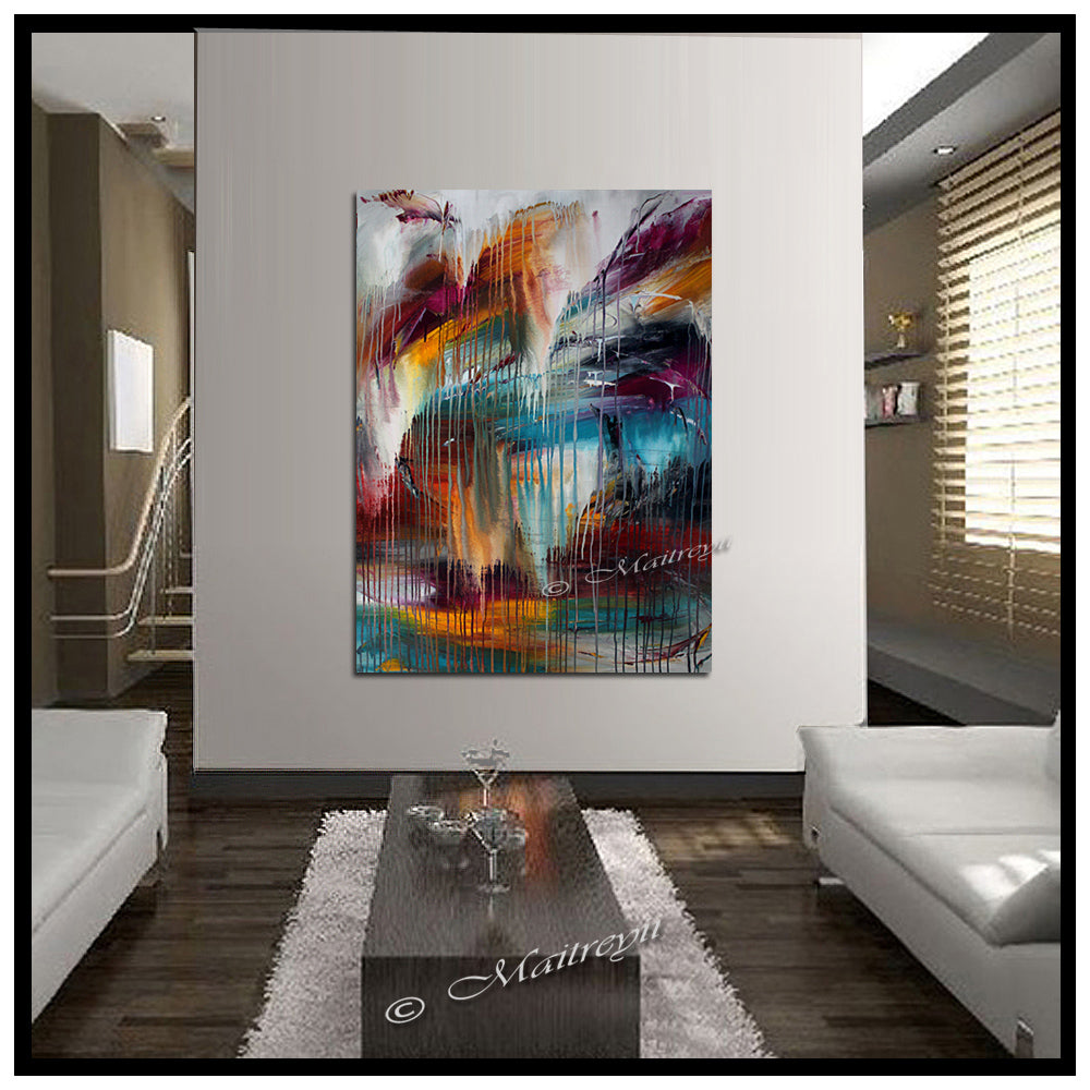Original Painting Modern Decor - Waterfall Beauty 8 - LargeModernArt