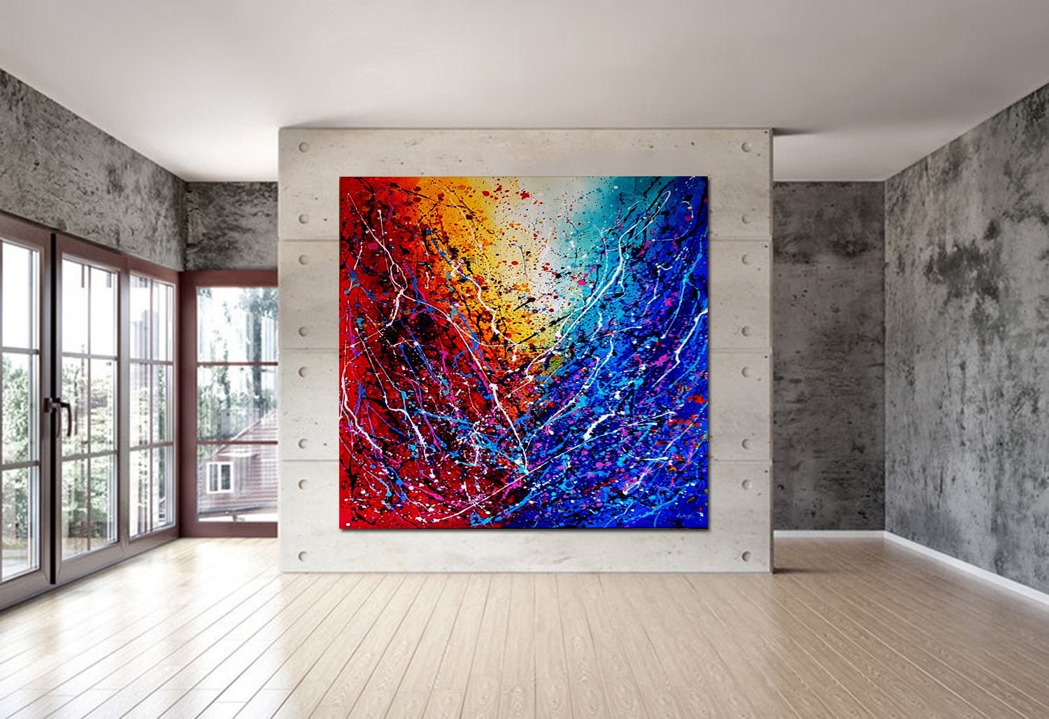 Abstract Paintings for Sale Online | Online Art Gallery - Vintage Beauty 110 - LargeModernArt