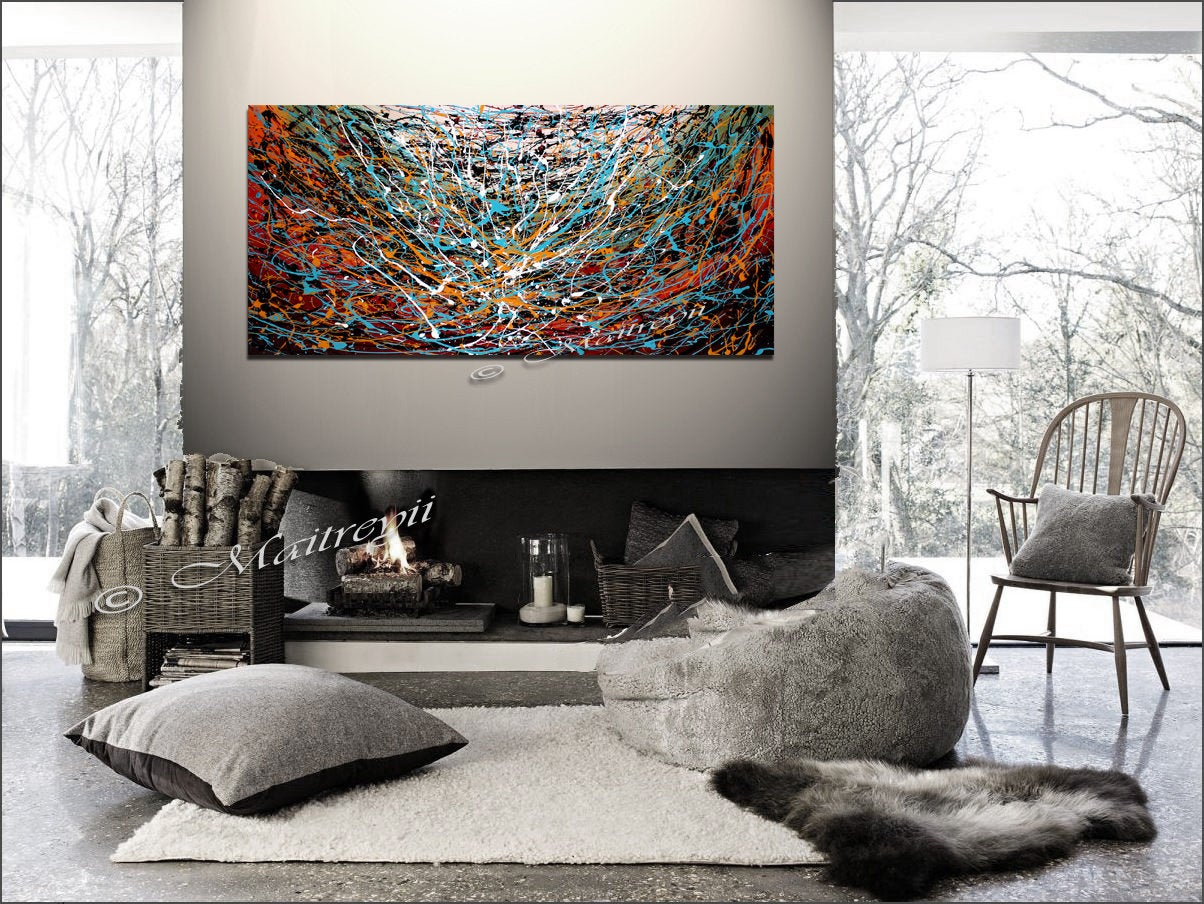 Abstract Paintings Original Modern Art - Vintage Glory 2 - LargeModernArt