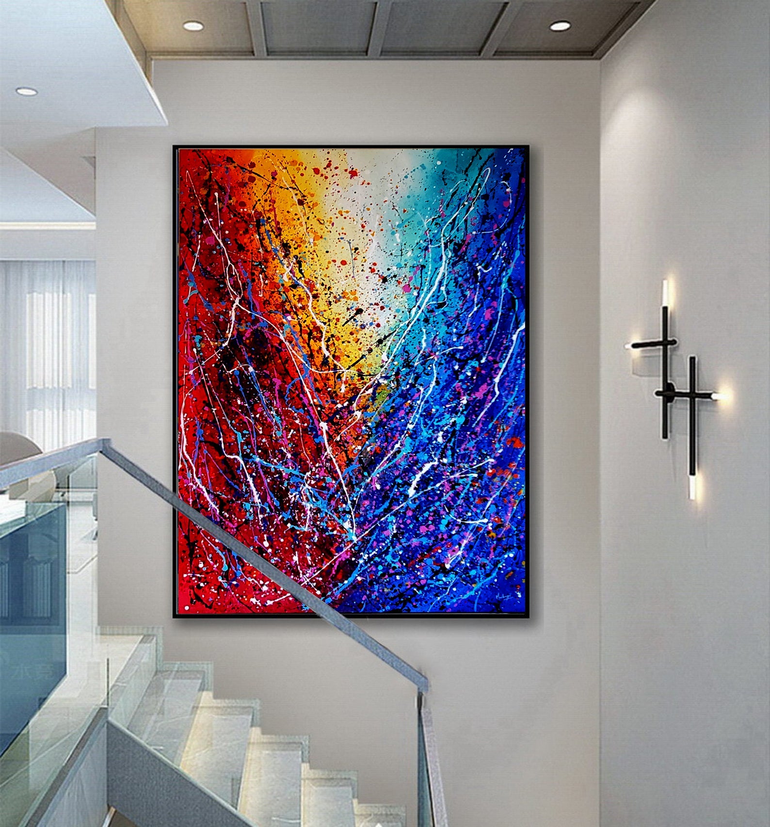 Abstract Paintings for Sale Online | Online Art Gallery - Vintage Beauty 110 - LargeModernArt