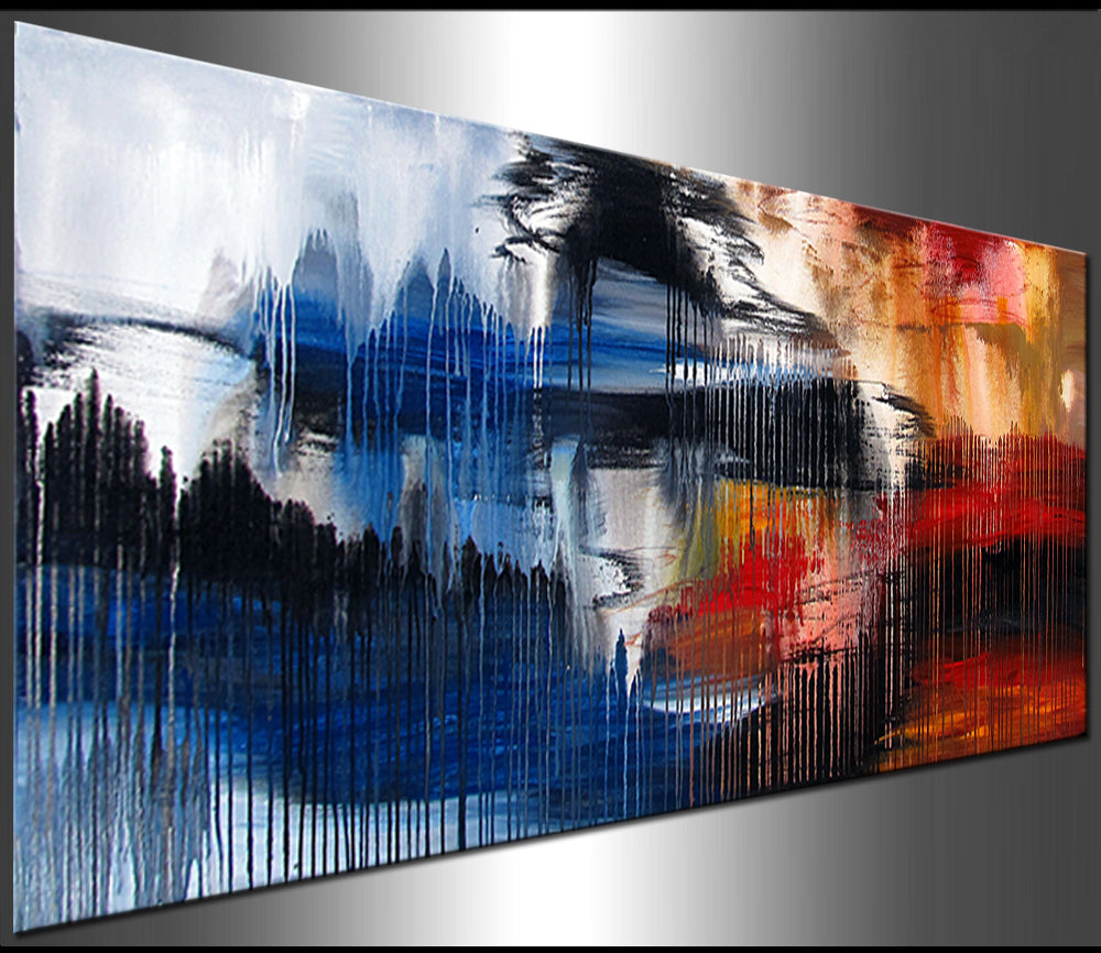 Abstract Modern Art Oil Painting on Canvas Amazing Melting Rock Painting - Melting Rock 23 - LargeModernArt