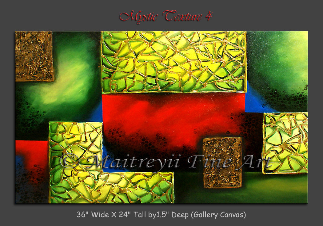 Abstract Modern Art Oil Painting on Canvas Modern Texture Painting - Mystic Texture 4 - LargeModernArt