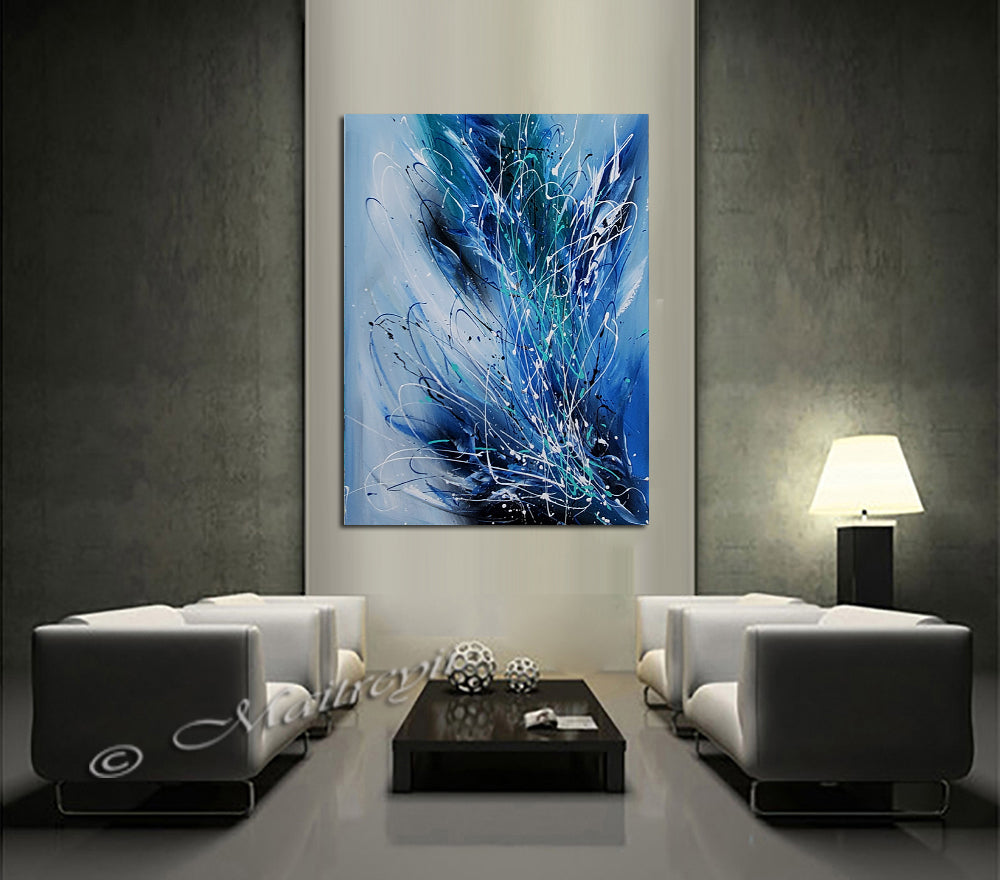 Blue Passion - LargeModernArt