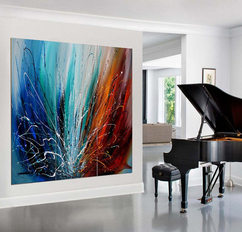 Abstract Paintings for Sale Online | Online Art Gallery‎ - LargeModern Art - LargeModernArt