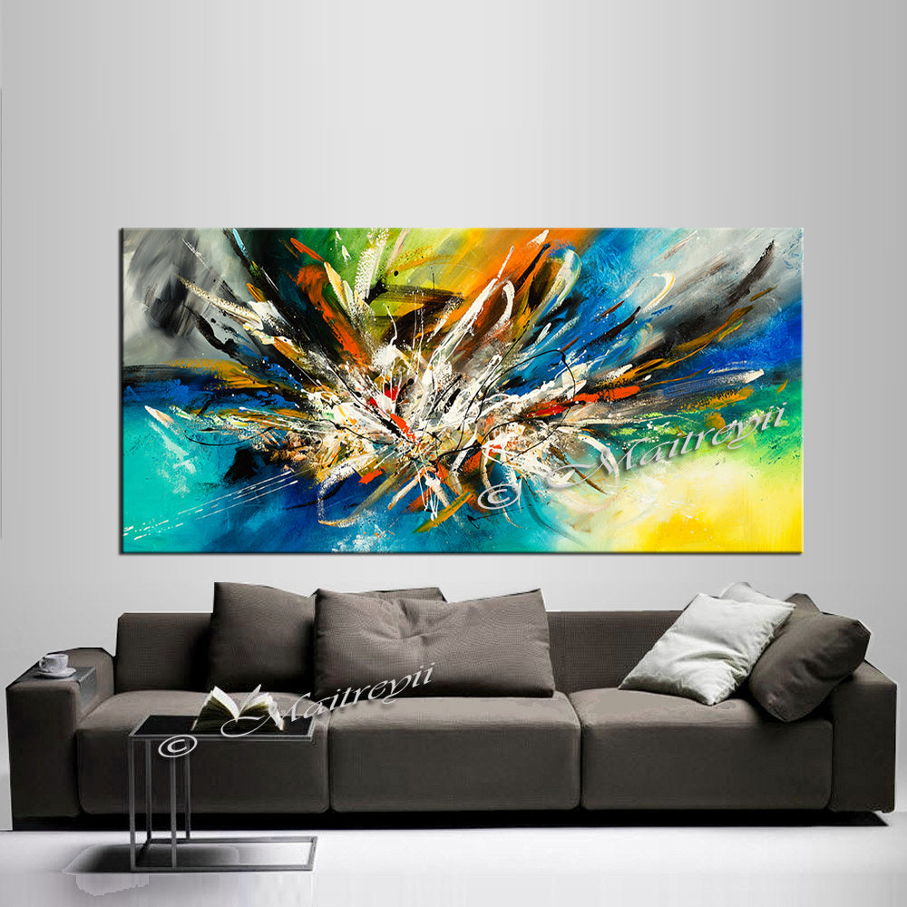 Abstract Modern Art Oil Painting on Canvas Modern Wall Art Amazing Abstract - Abstract Art 83 - LargeModernArt