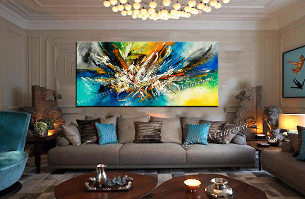 Abstract Modern Art Oil Painting on Canvas Modern Wall Art Amazing Abstract - Abstract Art 83 - LargeModernArt