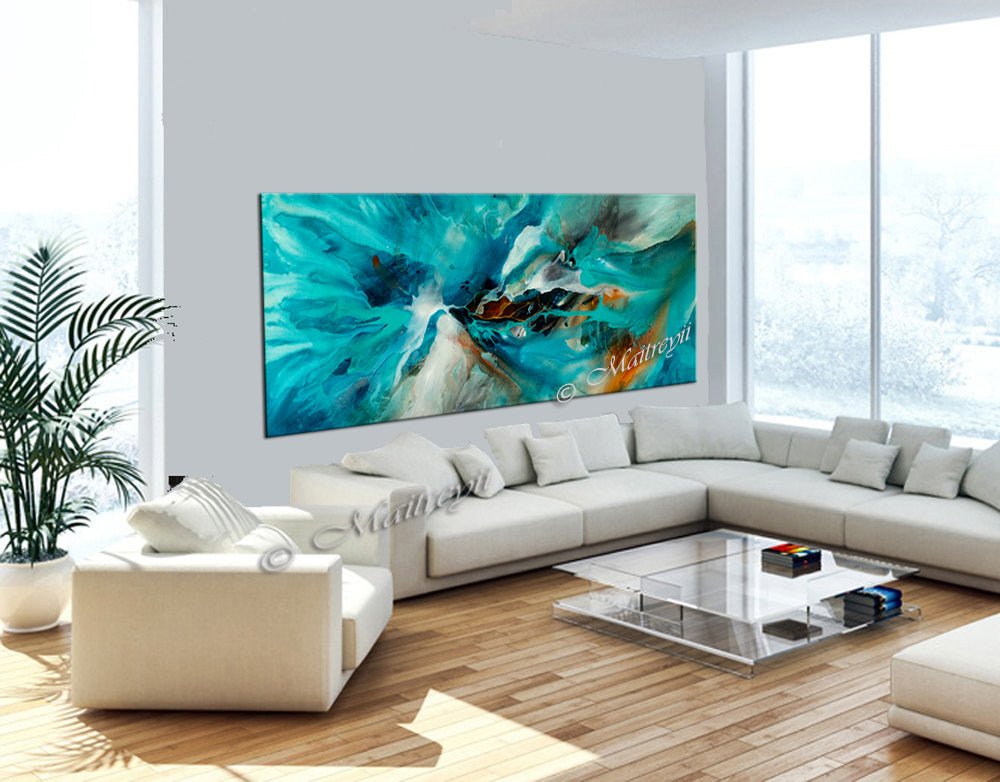 Large Modern Art Oil Painting on Canvas - Modern Wall Art Amazing Abstract 3 - LargeModernArt