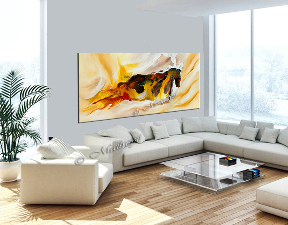 Large Modern Art Oil Painting on Canvas - Modern Wall Art Amazing Abstract 6 - LargeModernArt