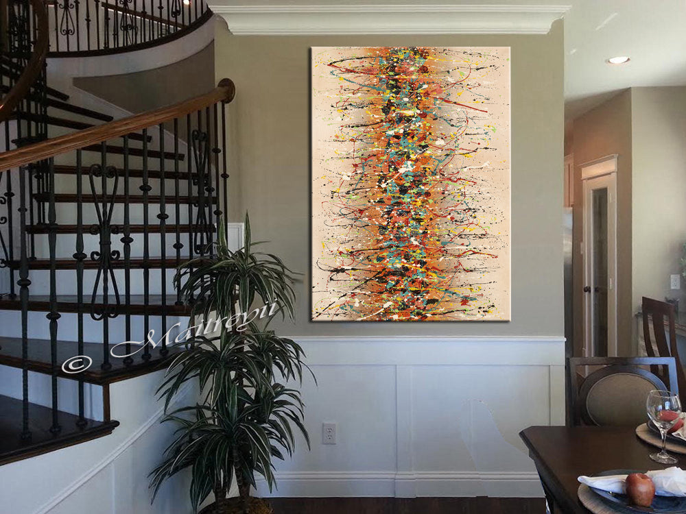 Large Modern Art | Jackson Pollock Style | Contemporary Wall Art - Beauty of Bridge 16