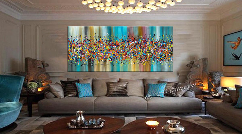 Painting Jackson Pollock, large Wall Art - Beauty of Bridge 8 - LargeModernArt