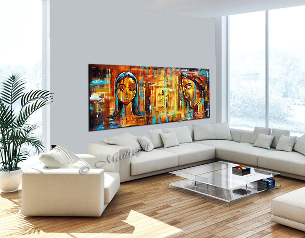 Large Wall Art Figurative - Divine Love 4 - LargeModernArt