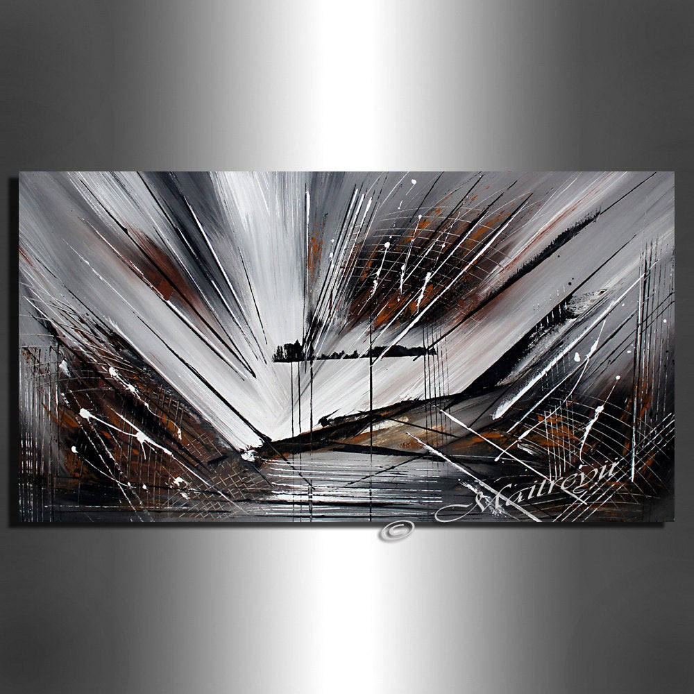 Abstract Modern Art Painting For Sale - Quiet morning - LargeModernArt