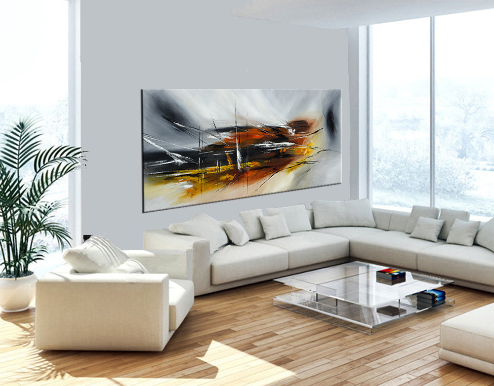 Large Modern Art Original art for sale | Abstract Fighter Plane | Fighter Plan 2 - LargeModernArt