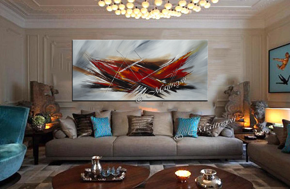 Original art for sale | Modern Paintings | Large Modern Art - Fighter Plane 1 - LargeModernArt