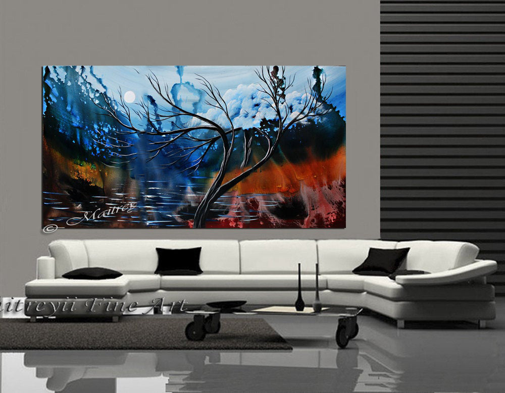 Abstract Paintings  Nature Landscape Art For Luxury Homes | Swaft of Sunlight