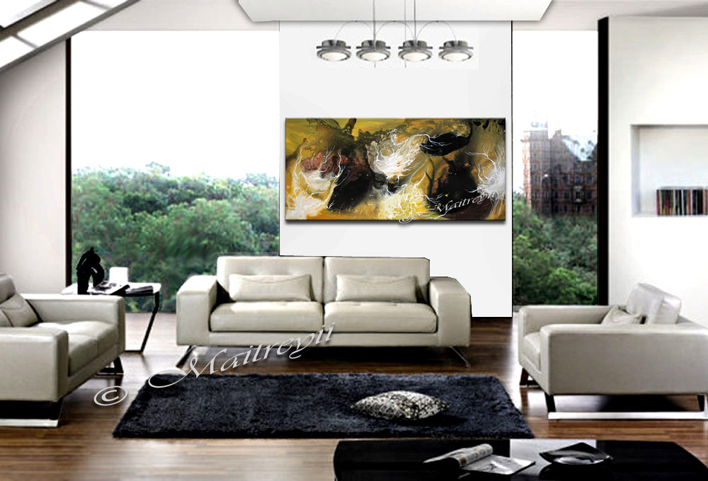 Abstract Original Painting For Sale - The Black Holes - LargeModernArt