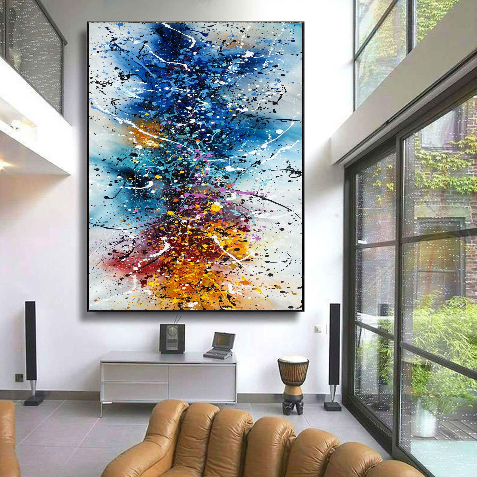 Where to buy Jackson Pollock Style Painting - Large Modern Art - Vintage Beauty 149 - LargeModernArt