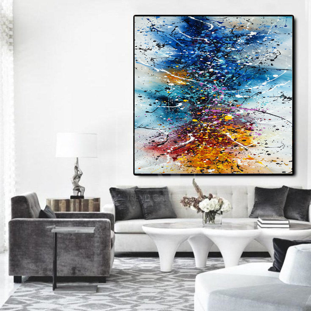 Where to buy Jackson Pollock Style Painting - Large Modern Art - Vintage Beauty 149 - LargeModernArt