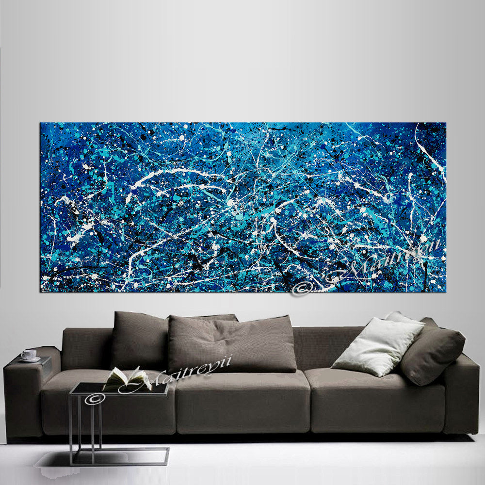 Abstract Angel Paintings | Jackson Pollock Style | Large Modern Art - Vintage Beauty 108 - LargeModernArt