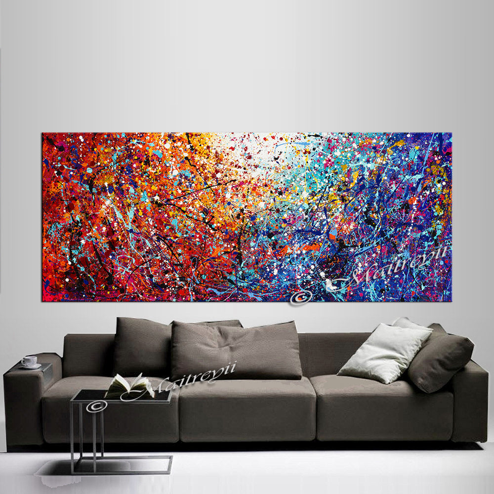 Abstract Paintings for Sale | Jackson Pollock Style | Paintings | LargeModernArt - Vintage Beauty 110 - LargeModernArt