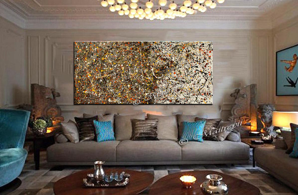 Wall art Paintings | Jackson Pollock | LargeModernArt | Worldwide Shipping - Vintage Beauty 114 - LargeModernArt