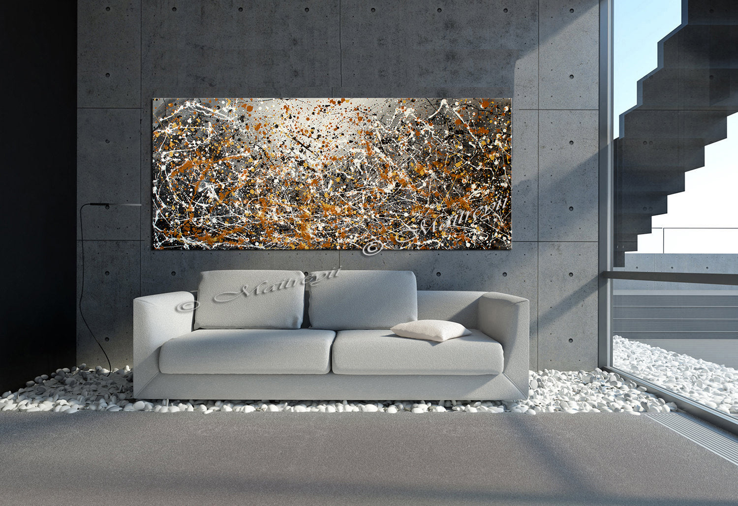 Cool Abstract Art - Jackson Pollock Style Abstract Paintings - Vintage Beauty 117 - LargeModernArt
