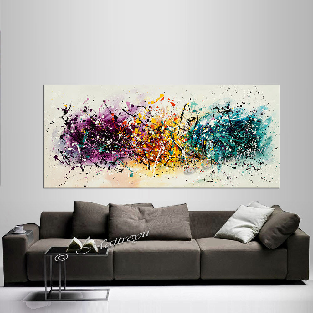 Abstract Angel Paintings | Jackson Pollock Style | Large Modern Art Vintage Beauty 145 - LargeModernArt
