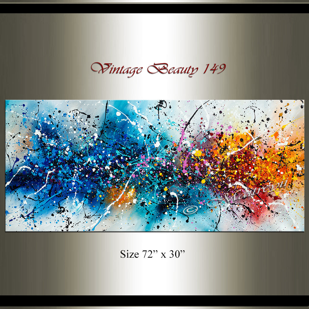 Where to buy Jackson Pollock Style Painting - Large Modern Art - Vintage Beauty 149 - LargeModernArt
