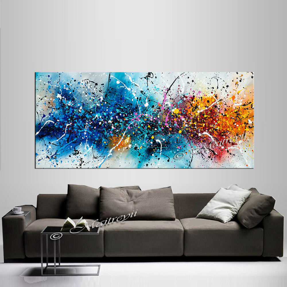 Where to buy Jackson Pollock Style Painting - Large Modern Art - Vintage Beauty 149 - LargeModernArt