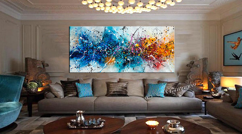 Where to buy Jackson Pollock Style Painting - Large Modern Art - Vintage Beauty 149 - LargeModernArt